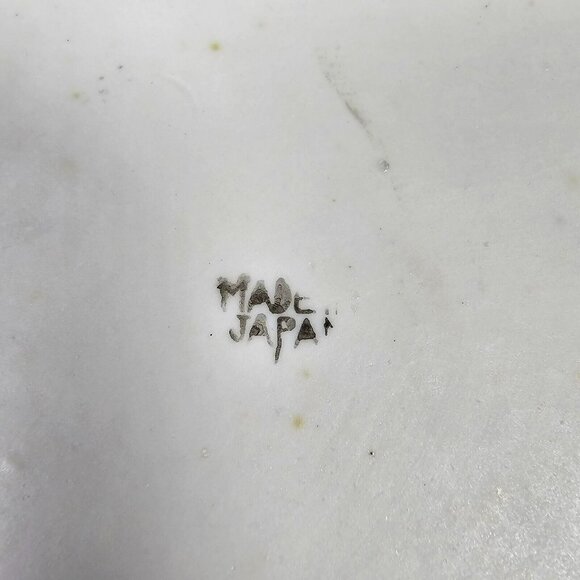 Set of 9 Sushi Plates 7" Serving Tray w/ Sauce Ring - Bird Floral Made in Japan - Picture 5 of 9